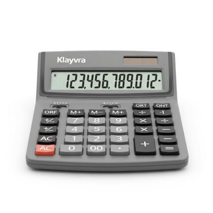 klayvra Professional Desktop Office Calculator with Large 12-Digit Display